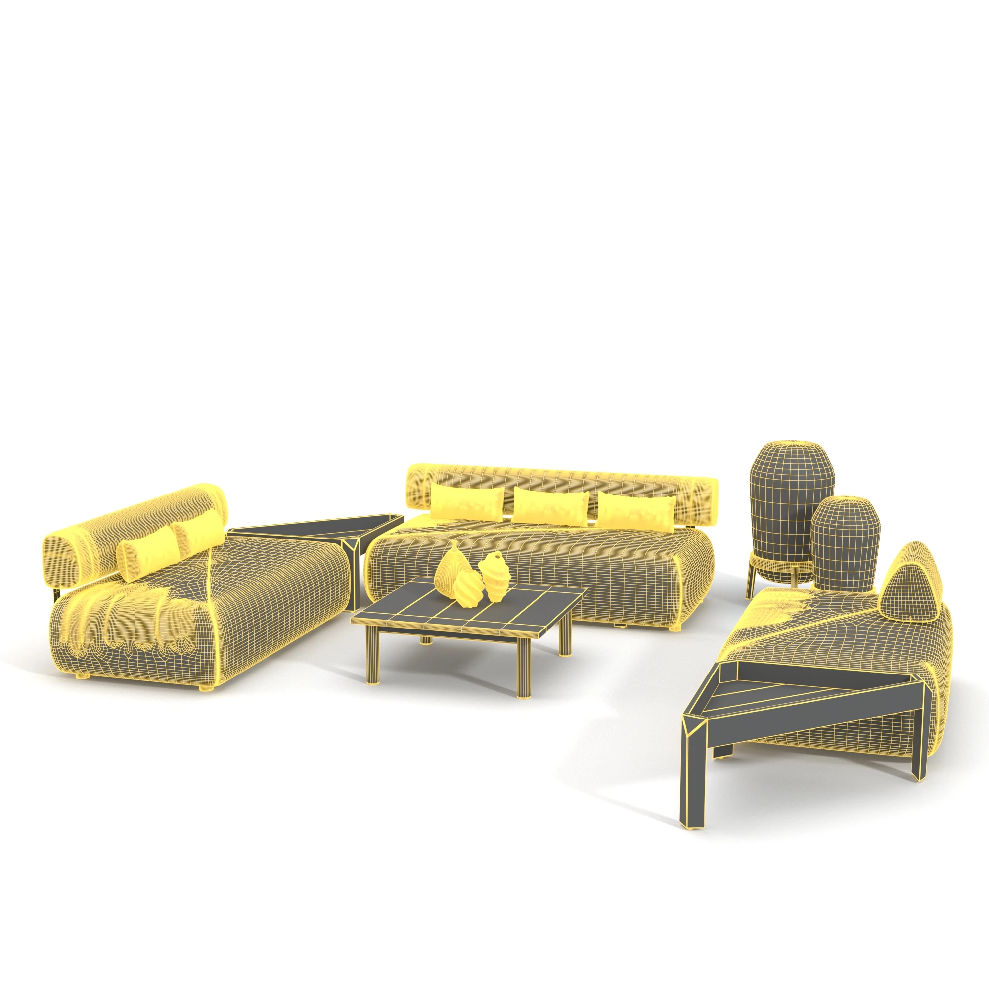 Brixx Sofa Module Set 3D Model_07